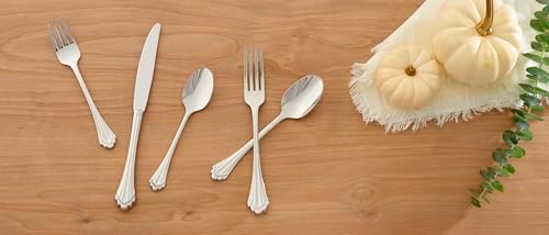 Oneida Marquette Dinner Forks Silverware Set for 4, Flatware