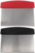 Zerodeko 2pcs Dough Chopper Scale Dough Scraper Kitchen Scraper Metal