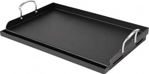 Utheer 25" x 16" Pre-Seasoned Nonstick Cast Iron Griddle for Gas & Charcoal