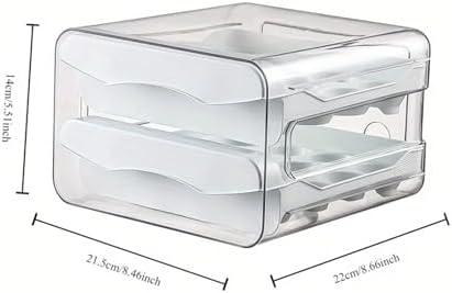 Automatic Scrolling Egg Basket Storage Container Refrigerator Drawer