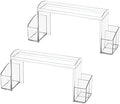 mDesign Small 2-Tier Plastic High-Rise Bathroom Cabinet Organizer by mDesign