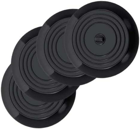 4 Pcs Silicone Bathtub Drain Covers for Kitchen Sink Bathroom Black