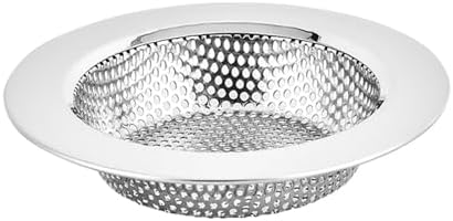 3 Piece Stainless Steel Sink Strainer Set with Drain Stopper Cover and