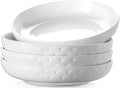 DOWAN Pasta Bowls Set of 4 for Large Portions, 54 oz Textured Motif