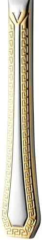 75-Pc Luxury Flatware Set for 12 w/Storage Case 24K Gold Premium