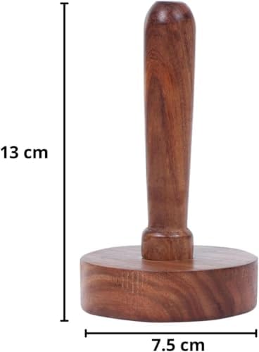 Durable Wooden Potato Masher with Ergonomic Handle | Vegetable Roti