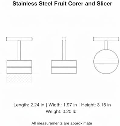 Stainless Steel Fruit Corer and Slicer for Apples and Pineapples