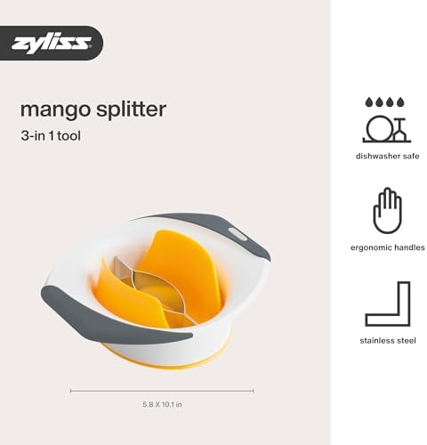 Zyliss 3-in-1 Mango Slicer, Peeler and Pit Remover