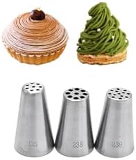 Grass & Spaghetti Piping Tips for Cake Decorating & Montblanc