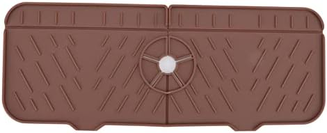 OUKENS Sponge Holder, Brown Silicone Washable Countertop Water