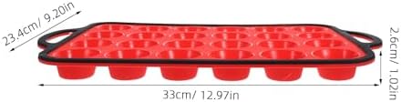 VICASKY Silicone Mini Muffin Pan 24-cup Nonstick Cupcake Molds with
