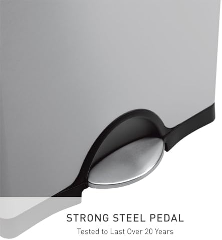 simplehuman 50 Liter Rectangular Kitchen Step Trash Can