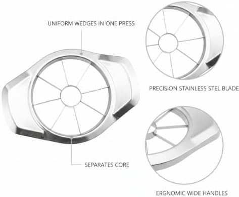 Home Bakers and Snack Lovers: Stainless Steel Apple Corer for Uniform