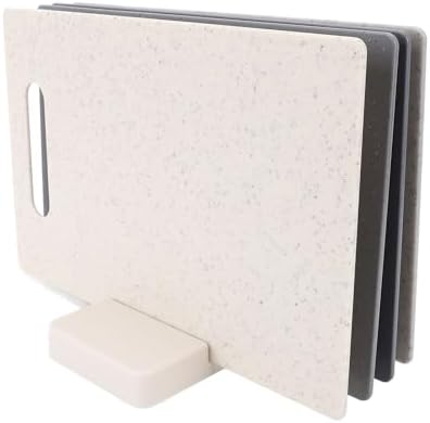 Keenso 4 Piece Color Coded Cutting Board Set, Non Slip Plastic