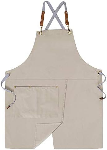 Crossback Apron with Pockets, Apron with Adjustable Straps