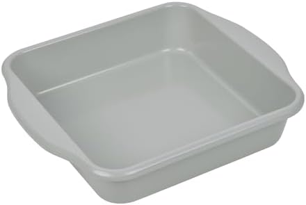 8 x 8 Inch Square Brownie Cake Pan, Non-Stick Aluminum Naturally Slick