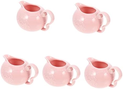 5pcs Ceramic Milk Jug Coffee Mug Set Espresso Pot Espresso Frothing