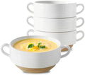 HASENSE French Onion Soup Bowls, 20 oz Ceramic Soup Bowls with Handle