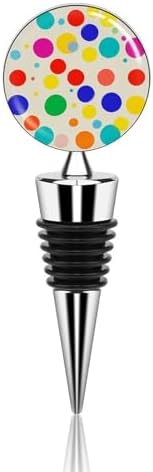 Colored Dots Wine Stopper Vacuum Alloy Wine Bottle Stopper Reusable