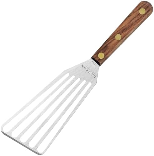 Lamson Slotted Fish Spatula – Flexible Stainless Steel Turner with