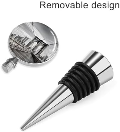 Brooklyn Bridge Wine Stopper Vacuum Alloy Wine Bottle Stopper Reusable