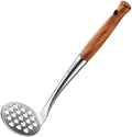 Avocado Masher Stainless Steel Small, Mini Potato Masher, Wooden