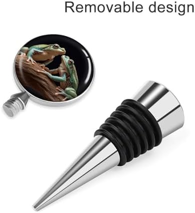 Two Frogs Wine Stopper Vacuum Alloy Wine Bottle Stopper Reusable Wine