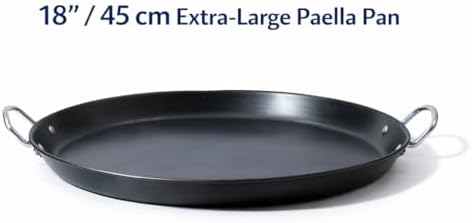 Paellera Para 10 Personas, 18 in / 45 cm Carbon Steel Pan
