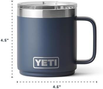 YETI Rambler 10 oz Ceramic Lined Stackable Mug, Vacuum Insulated