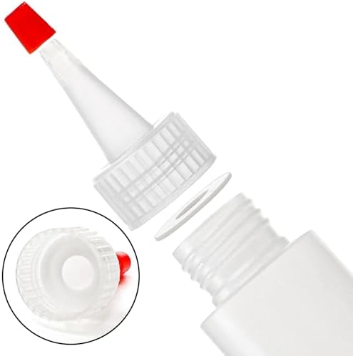 Bekith 40 Pack 2 oz Plastic Squeeze Condiment Bottles with Red Tip