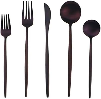 20-Piece 18/10 Stainless Steel Flatware Silverware, Luxury Dinnerware