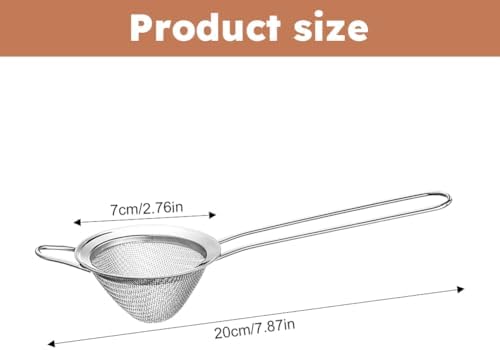 Cocktail Strainer Set of 2, Fine Mesh Bar Strainer for Cocktails and