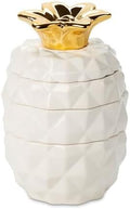 Set of 4 Decorative Pineapple Shaped Stackable Ceramic Kitchen Measuring Cups by VOTUM