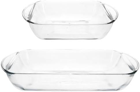 Anchor Hocking 4-Piece Baking Dish Set with Blue Lids