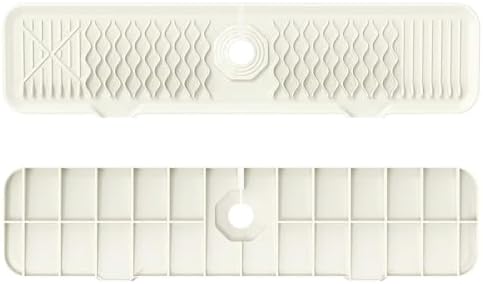 24 Inch Faucet Mat for Kitchen Sink Silicone Sink Splash Guard 5°