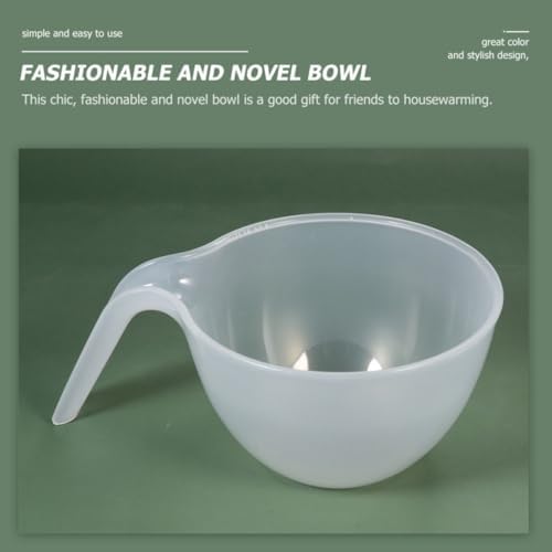 PRETYZOOM PP Plastic Mixing Bowls 3pcs with Handle, Stackable