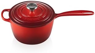 Le Creuset Enameled Cast Iron Signature Saucepan, 2.25 qt., Cerise