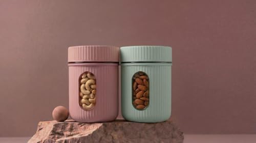 SR Oval Window Plastic Airtight Kitchen Storage Container 800ml
