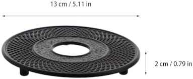 Teapot Heat Pad Cast Iron Japanese Style Trivet 2pcs for Tea Sets