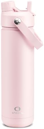 ENCOOL Insulated Water Bottle with Straw Stainless Steel Water Bottle