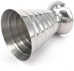 3pcs Stainless Steel 75ml Alcohol Jigger Cups with Measuring Rings