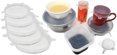 Norpro 6 Piece Reusable Silicone Lids, 2.5" to 11"