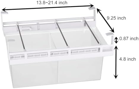 Extra-Large Fridge Drawer Organizer - Refrigerator Organizers and