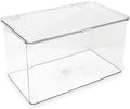 Isaac Jacobs Large Stackable Organizer Bin, 10.75” x 6.5” x 6.1”