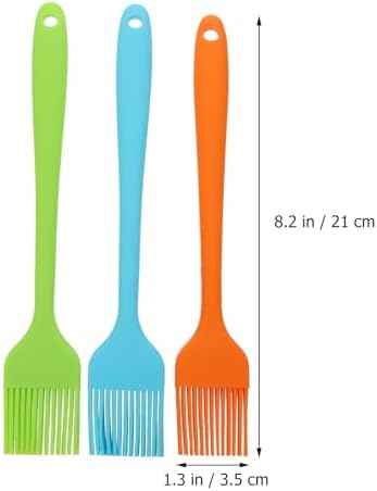 Sosoport 3pcs Silicone Pastry Basting Brush Set for Bbq and Baking