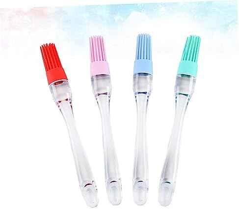 Silicone Basting Brushes 4 Piece Set for Baking and Barbecue Grilling