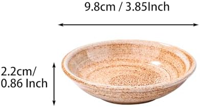 Japanese Porcelain Sauce Dish Set of 6, 3.85 Inch Sauce Dipping Bowls
