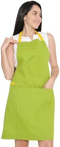 Encasa XO Kitchen Apron with Pockets, Cooking Aprons for Women