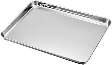 TeamFar Baking Sheet with Cooling Rack Set, 16 x 12 x 1 inch