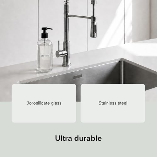 Public Goods Glass Dish Soap Dispenser, 16 Oz